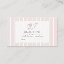 Minimale Blush Roze Olifant Schets Luierloterij