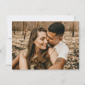 Minimale Blush Verandering Van Datum Huwelijk Uits Save The Date (Achterkant)