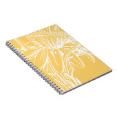 Minimale bodemlijn Tekening geel Notitieboek (Rechterzijde)