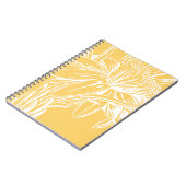 Minimale bodemlijn Tekening geel Notitieboek (Linkerzijde)