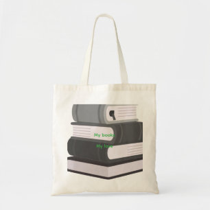 Minimale Boek Kunst Tote Bag