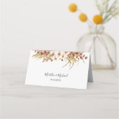 Minimale Boho bloemenbruiloft (Achterkant)