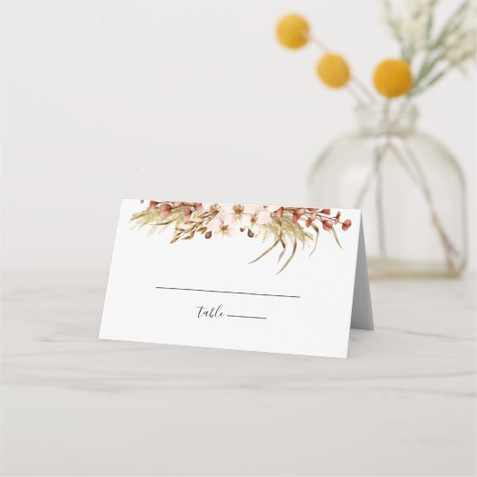 Minimale Boho bloemenbruiloft (Voorkant)