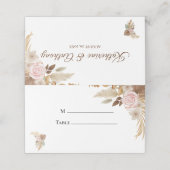 Minimale Boho bloemenbruiloft (Buitenkant ongevouwen)