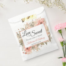 Minimale Boho Floral Bruiloft Favor Bag