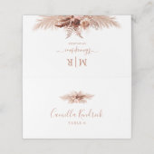 Minimale Boho Pampas Grass bruiloft (Buitenkant ongevouwen)