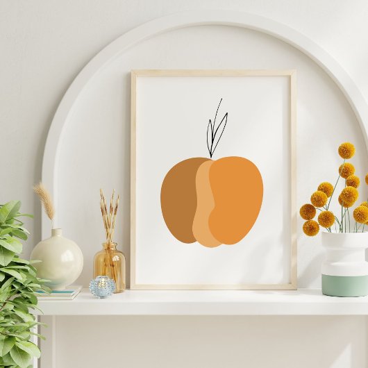 Minimale Boho Pompoen Herfst Poster