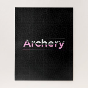 Minimale boogschieten - Roze Arch Legpuzzel