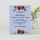 Minimale BOTANICAL Wedding INVITATION Kaart (Staand voorkant)