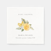 Minimale botanische Baby shower van Lemon Servet (Voorkant)