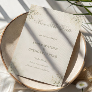 Minimale Botanische Elegantie Save The Date