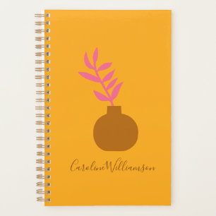 Minimale Botanische Kunst van het Plant in Gele Do Planner