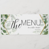 Minimale Botanische Menu Bieden (Achterkant)