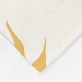 Minimale botanische Planten in pasteelroze Fleece Deken (Hoek)