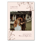 Minimale botanische terracotta | Kaart tabelnummer (Achterkant)