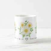 Minimale botanische Waterverf Daisy Flower Mok (Center)