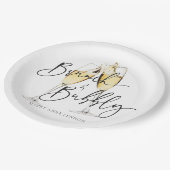 Minimale bridal Brunch en Bubble Papieren Bordje (Gekanteld)