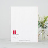 Minimale briefhoofd met eenvoudige Logo (Staand voorkant)