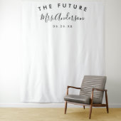 Minimale bruidsachtergrond - Feestinrichting - Wan Wandkleed (In situ)