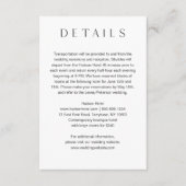 Minimale bruiloft - 5x3.5 informatiekaartje (Voorkant)