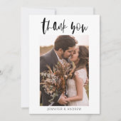 Minimale bruiloft Hartelijk dank Bedankkaart (Voorkant)