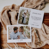 Minimale bruiloft Hartelijk dank Kaart