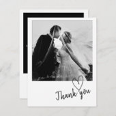 Minimale bruiloft Hartelijk dank Save The Date (Voorkant / Achterkant)