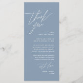 Minimale bruiloft Plaats instelling Hartelijk dank Programma (Voorkant)