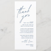 Minimale bruiloft Plaats instelling Hartelijk dank Programma (Voorkant)