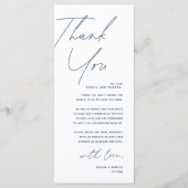 Minimale bruiloft Plaats instelling Hartelijk dank Programma (Voorkant)