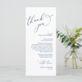 Minimale bruiloft Plaats instelling Hartelijk dank Programma (Staand voorkant)