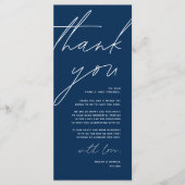 Minimale bruiloft Plaats instelling Hartelijk dank Programma (Voorkant)