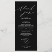 Minimale bruiloft Plaats instelling Hartelijk dank Programma (Voorkant)