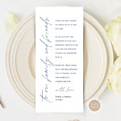 Minimale bruiloft Plaats instelling Hartelijk dank Programma