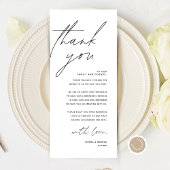 Minimale bruiloft Plaats instelling Hartelijk dank Programma