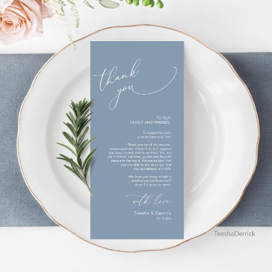 Minimale bruiloft Plaats instelling Hartelijk dank Programma