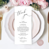 Minimale bruiloft Plaats instelling Hartelijk dank Programma