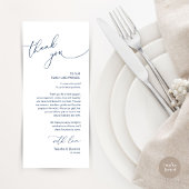 Minimale bruiloft Plaats instelling Hartelijk dank Programma