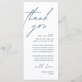 Minimale bruiloft Plaats instelling Hartelijk dank Programma (Voorkant)