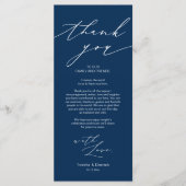 Minimale bruiloft Plaats instelling Hartelijk dank Programma (Voorkant)