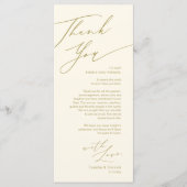 Minimale bruiloft Plaats instelling Hartelijk dank Programma (Voorkant)