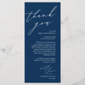 Minimale bruiloft Plaats instelling Hartelijk dank Programma (Voorkant)