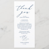 Minimale bruiloft Plaats instelling Hartelijk dank Programma (Voorkant)