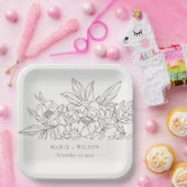 Minimale bruine bruine kever papieren bordje (Feest)