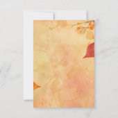 minimale bruine Elegance bruiloft RSVP Kaartje (Achterkant)