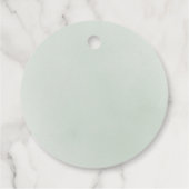 Minimale bruinrustige bruiloft bedankjes labels (Achterkant)