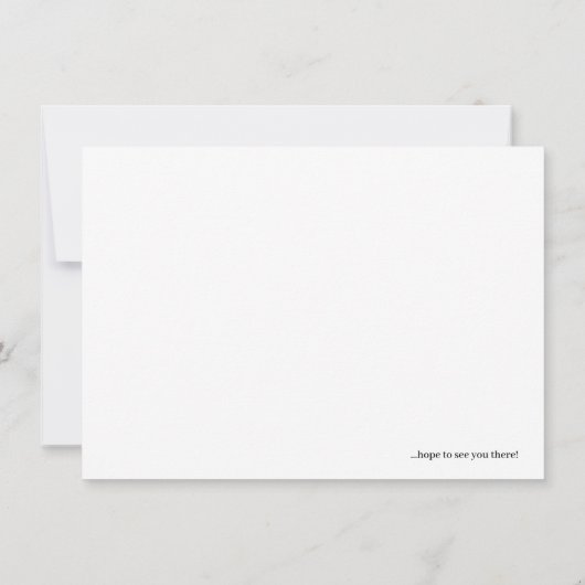 Minimale budgetvriendelijke uitnodiging (Achterkant)