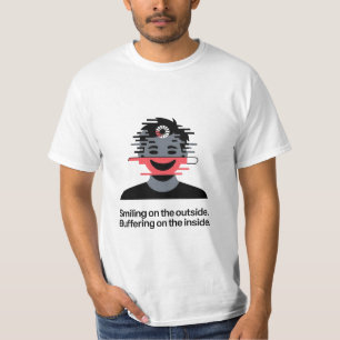 Minimale Buffering Mood T-shirt