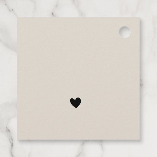 Minimale Calligrafie Bridal Party Bedankjes Labels (Achterkant)