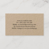 Minimale camerakop zonder vorm fotograaf visitekaartje (Achterkant)